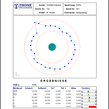 Measurement software ThomControl for coordinate measuring machines Measurement protocol
